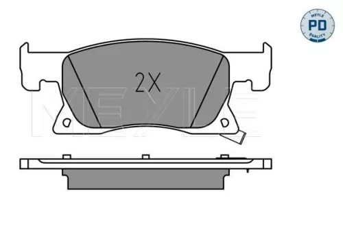 MEYLE Brake Pad Set, disc brake (0252234220/PD)