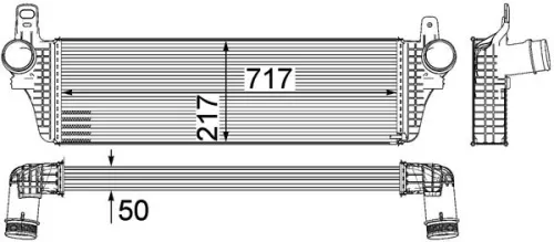 MAHLE Charge Air Cooler (CI242000P)