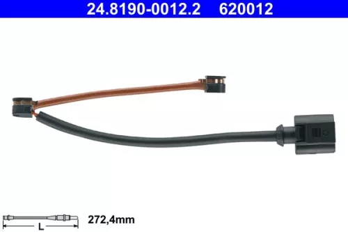 Warning Contact, brake pad wear