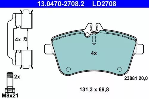 Brake Pad Set, disc brake