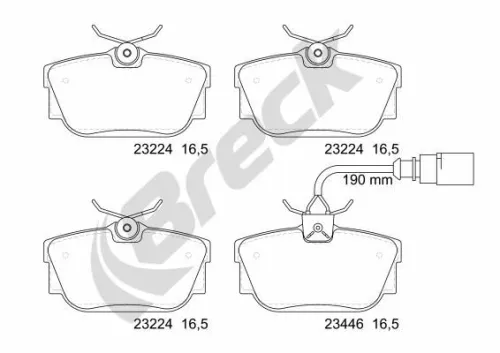 Brake Pad Set, disc brake