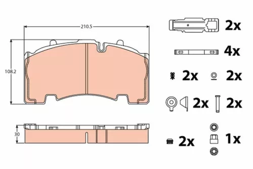 Brake Pad Set, disc brake