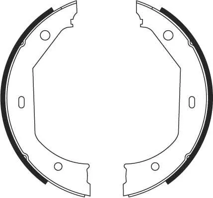 TRW Brake Shoe Set, parking brake (GS8656)