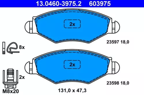 Brake Pad Set, disc brake