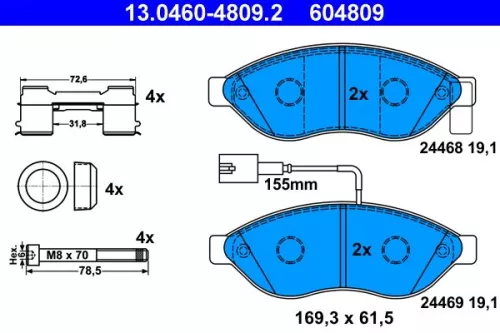 Brake Pad Set, disc brake