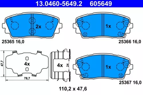 Brake Pad Set, disc brake