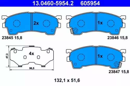 Brake Pad Set, disc brake