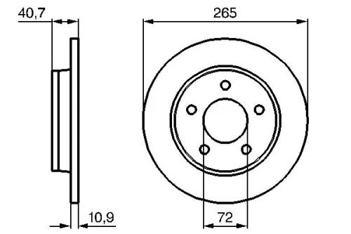 BOSCH Brake Disc (0986479C77)