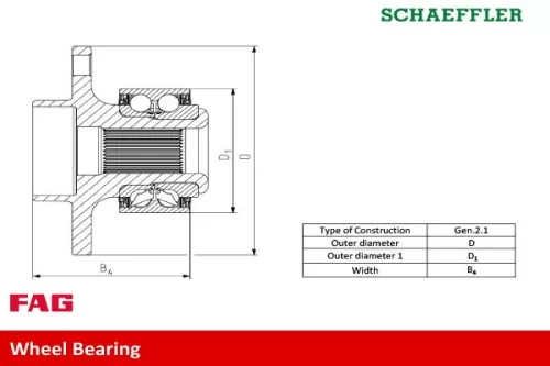 Schaeffler FAG Wheel Bearing Kit (713610580)