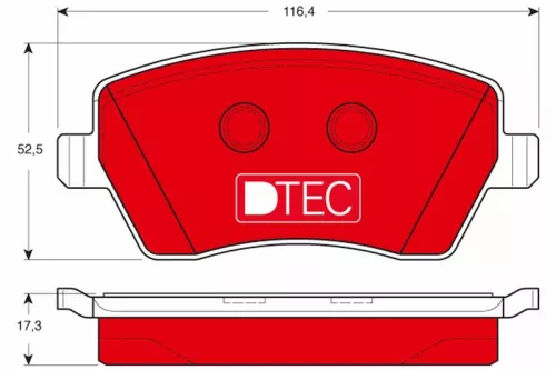 TRW Brake Pad Set, disc brake (GDB3332DTE)