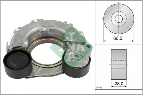 Schaeffler INA Deflection/Guide Pulley, V-ribbed belt (532057810)