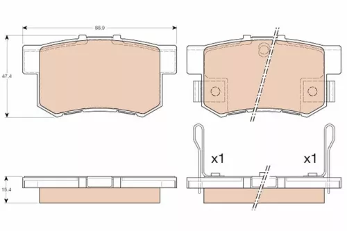 Brake Pad Set, disc brake