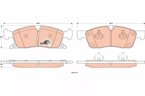 Brake Pad Set, disc brake
