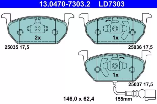 Brake Pad Set, disc brake
