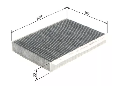 BOSCH Filter, cabin air (1987435548)