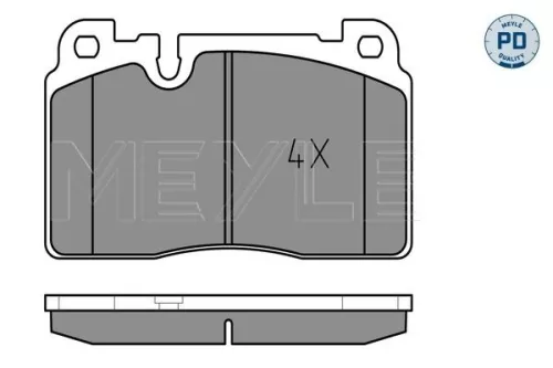 MEYLE Brake Pad Set, disc brake (0252564316/PD)