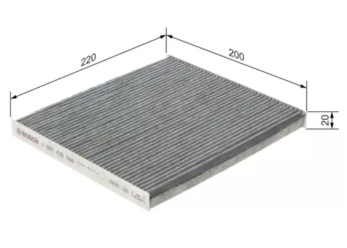 BOSCH Filter, cabin air (1987435566)