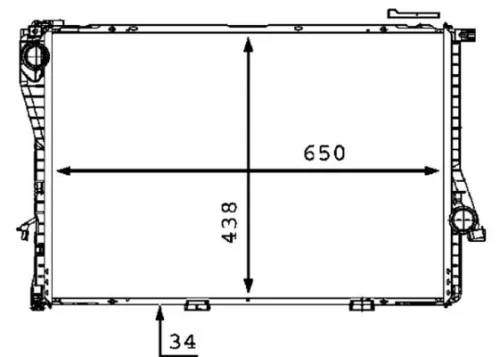 MAHLE Radiator, engine cooling (CR295000P)