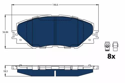 Brake Pad Set, disc brake