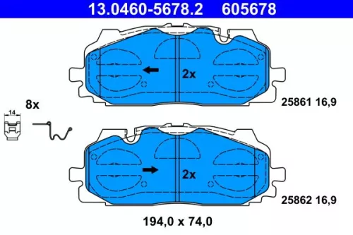 Brake Pad Set, disc brake