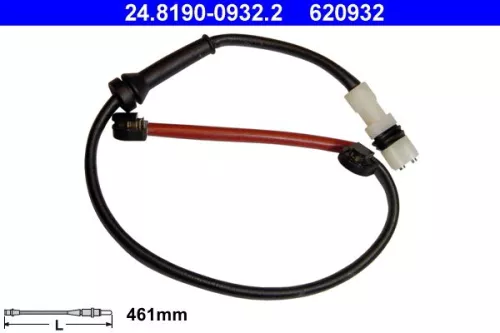 Warning Contact, brake pad wear