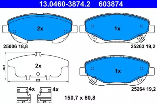 Brake Pad Set, disc brake