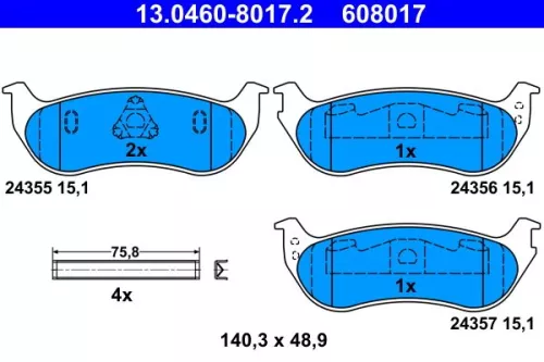 Brake Pad Set, disc brake