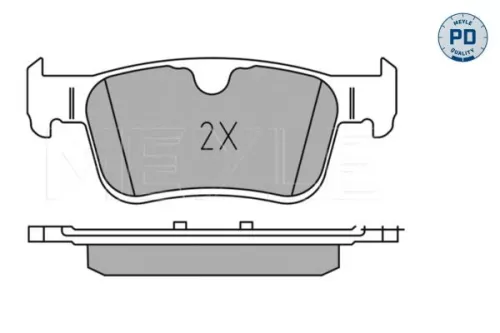 MEYLE Brake Pad Set, disc brake (0252256816/PD)