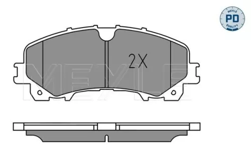 MEYLE Brake Pad Set, disc brake (0252211716/PD)