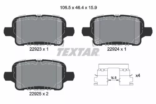 Brake Pad Set, disc brake