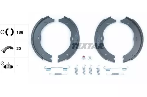TEXTAR Brake Shoe Set, parking brake (91061900)