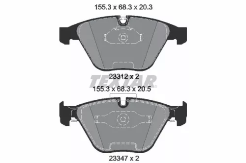 TEXTAR Brake Pad Set, disc brake (2331207)