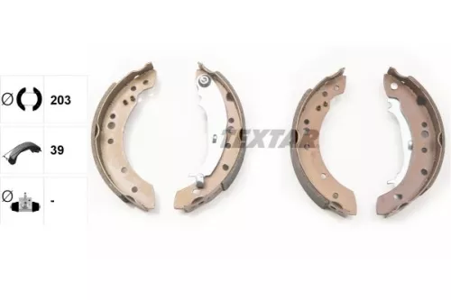 TEXTAR Brake Shoe Set (91068800)