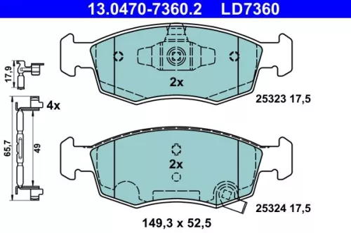 Brake Pad Set, disc brake