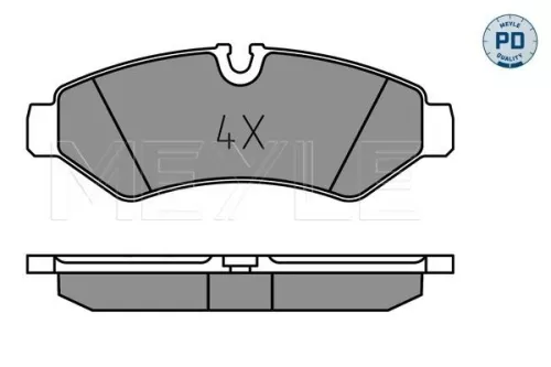 MEYLE Brake Pad Set, disc brake (0252074720/PD)