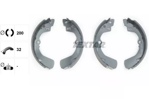 TEXTAR Brake Shoe Set (91039001)