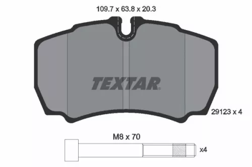 TEXTAR Brake Pad Set, disc brake (2912303)