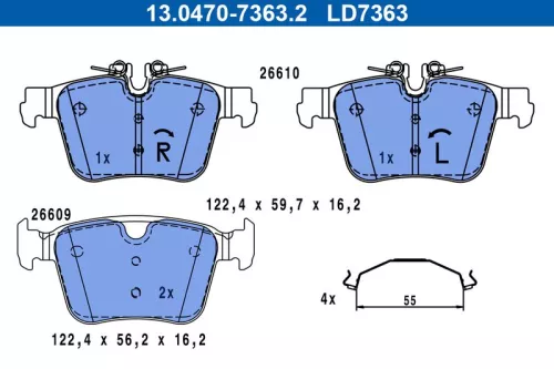 Brake Pad Set, disc brake