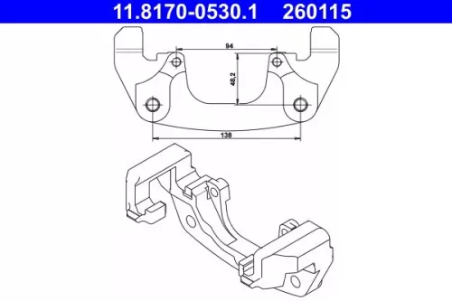 Bracket, brake caliper