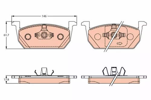 Brake Pad Set, disc brake