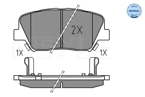MEYLE Brake Pad Set, disc brake (0252575717)