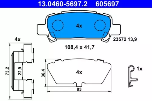 Brake Pad Set, disc brake