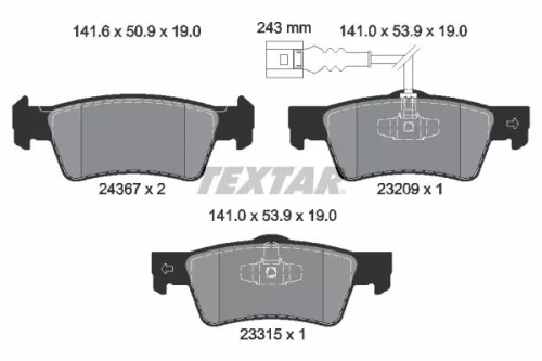Brake Pad Set, disc brake