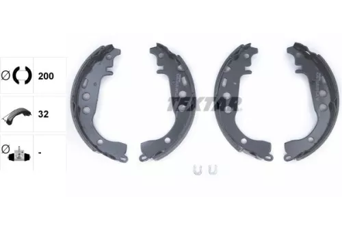 TEXTAR Brake Shoe Set (91053500)
