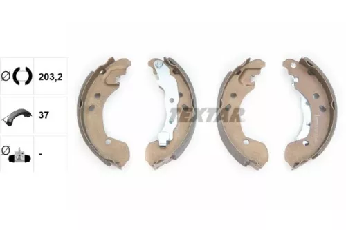 TEXTAR Brake Shoe Set (91062600)
