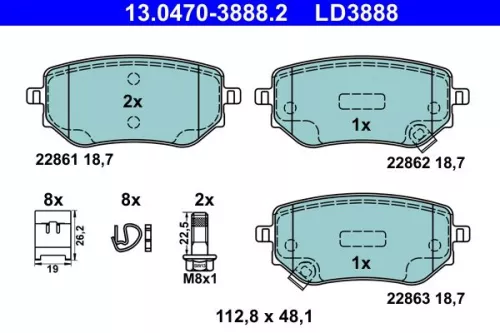 Brake Pad Set, disc brake