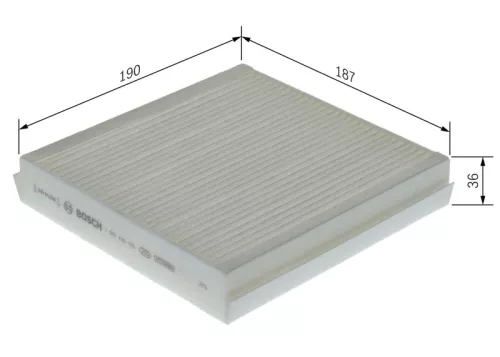 BOSCH Filter, cabin air (1987435163)