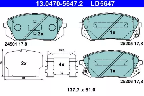 Brake Pad Set, disc brake