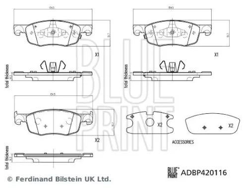 Brake Pad Set, disc brake