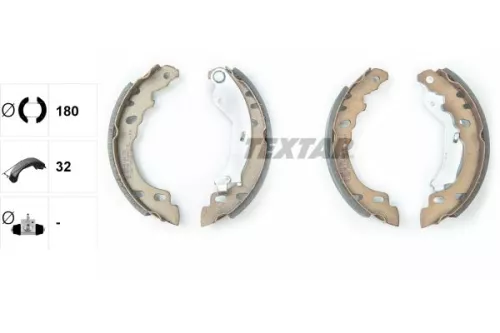 TEXTAR Brake Shoe Set (91064600)